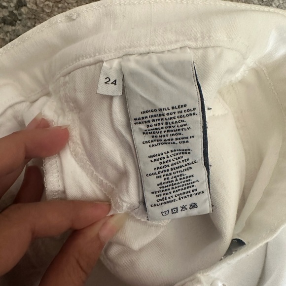 J-Brand brand new cropped distressed skinny jeans - white - Picture 6 of 8